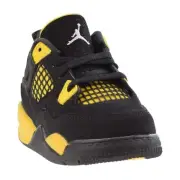 Jordan 4 Retro (TD) Toddlers Shoes Black-Tour Yellow BQ7670-017