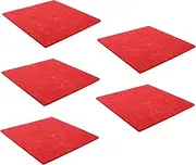 Sosoport 5Pcs Felt Acoustic Panels Sound Absorption Board for Music Ktv Easy to Install Self Adhesive Sound Dampening Wall Art Home Soundproofing