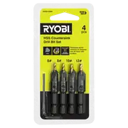 Ryobi 4 Piece Countersink Drill Bit Set