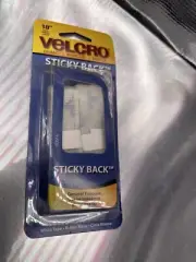 NEW VELCRO TAPE Hook N Loop FASTENER HOLDER 18” White Blanco