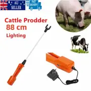 Rechargeable Cattle Prodder Stock Prod with Light Electric Shock Cow 88cm 9000V