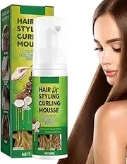 60ml Defined Curls Curly Hair Product,Anti Foaming Mousse, Curly Hair Mousse For Hair Beauty, Curly Hair Product For Girls, Women, Wives, Girlfrie, Men, Boys