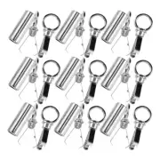 10 Sets Bell Button Metal End Caps Cord Ends for Drawstrings