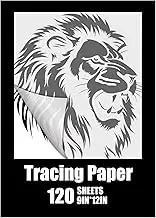 Epakh 120 Sheets Paper Sheets, 9x12 Inch Transparent Translucent Clear Tracing Paper for Drawing Wax Printing Sketching Calligraphy Pencil Ink Markers, White(9 x 12 Inch)