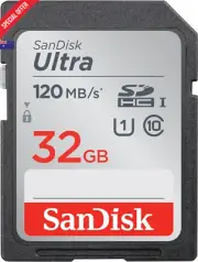 32GB Ultra SDHC Class 10 Memory Card, High Speed Storage for Camera/Phone