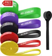 POWER GUIDANCE Resistance Bands, Set of 5 Pull up Bands, Pull up Assistance Band