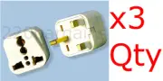 UK Ireland UAE 3 PK Plug Adapter British 3 Prong Square Adaptor Plug Type G