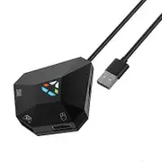 Mouse and Keyboard Converte, USB Connection ,Keyboard and Mouse Adapter for , PS3, , , NS Switch black