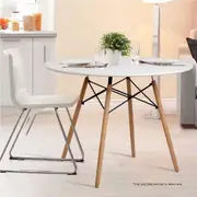 1M Artiss Dining Table Round White