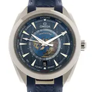 Omega Aqua Terra Worldtimer Stainless Steel Blue Dial 220.12.43.22.03.001