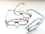 Sale Ladies READING EYE GLASSES & POUCH Women +3.00 Multicolor Clearance i465x