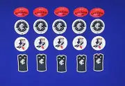 Carlton Blues AFL Cake Toppers 20 Pre Cut Cupcake, Cookie edible wafers, Pre Cut