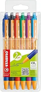 STABILO pointball - Wallet of 6 - Assorted Colours
