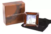 Jay Strongwater Swarovski Crystals Mini Picture Frame Square Shaped NEW