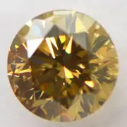 Round Shape Diamond Deep Greyish Brown Color Loose 1.32 Carat I1 IGI Certified