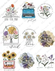 Vintage Flowers Collage Sheet Supplies Scrapbooks Junk Journals Card Making