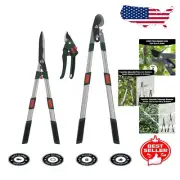 3-Piece Elite Garden Tool Set: Bypass Lopper, Hedge Shears & Pruning Shears