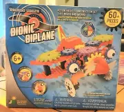NEW Techno Gears Bionic Biplane 60+ Piece Action Packed Construction Set 3140418