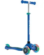 Globber Primo V2 Scooter With Lights And Griptape Navy Blue/Emerald Green