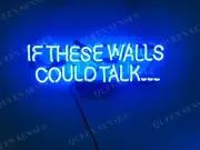 If These Walls Could Acrylic 17" Neon Sign Light Gift Show Room Home Artwork EM