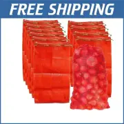 Durable 31'' x 20'' Drawstring Mesh Bags - Perfect for Onions and Vegetables