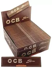 SCORIA King Size OCB Brown Rolling Paper Pack Of 32 Booklets In The Box (1024 Le