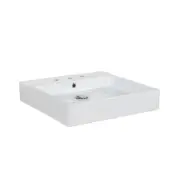 WS Bath Collections Simple 50.50B.03 Simple 19-11/16" Square