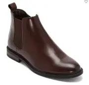 J. Ferrar Men's Blake Flat Heel Chelsea Boots Brown 12M