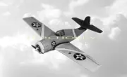 Grumman F4F-3 Wildcat 31" WS RC Airplane Kit Laser Cut Balsa Ply Short Kit +Plan