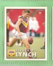 1996 AFL SELECT STICKER #27 ALASTAIR LYNCH, BRISBANE BEARS