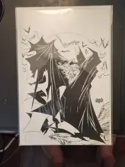 Batman 423 virgin black white mcfarlane sketch spectral comics dc comic book