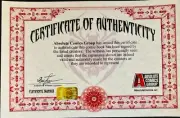 Certificate of Authenticity