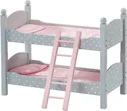 Olivia's Little World - Polka DotsPrincess 18" Doll Double Bunk Bed - Grey