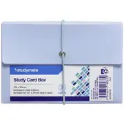 Studymate Study Card Box 127 x 76mm Blue