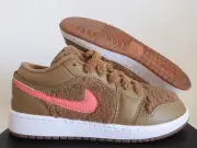 NIKE AIR JORDAN 1 LOW UTLITY (GS) "TEDDY BEAR" SZ 4Y-WOMENS SZ 5.5 [DO2233-264]