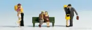 15510 Noch Ho Characters Boyfriends IN Love Various With Bench Scale 1:87