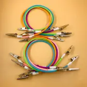 10pcs Dental Instrument Silicone Flexible Cord Bib Clips Napkin Holder 5 Colors