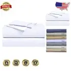 Hypoallergenic Super Deep Pocket Cotton Sheets for California King - 4PC Set