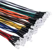 56Pcs (7 Colors X 8Pcs) 12 Volt LED Lights Emitting Diodes Pre Wired DC 12V 5...
