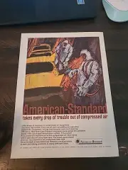 American Standard Air Print Ad 1964 8x11