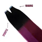 Invisible Tape In Real Remy Human Hair Extensions Skin Weft Full Head Thick