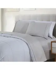 Bibb Home 1800 Thread Count 4pc Egyptian Luxury Printed Sheet Set