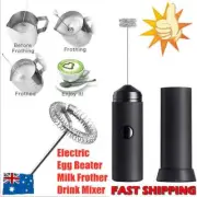 Electric Hand Held Milk Frother Mixer Latte Coffee Cappucino Maker Foam Maker OD