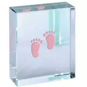 Spaceform Mirror Baby Feet Glass Keepsake Baby Shower Christening Girl Gift Idea