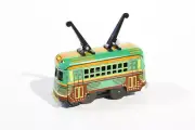 Tramway. Tin Toy / Retro / Clockwork Toy Tram