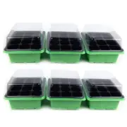 Germination Tray and Dome Seed Starter Kit Accessory 12-Hole Insert (6-Pack)