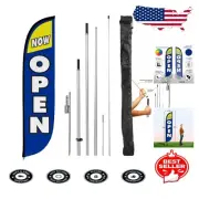 Portable 12ft Feather Flag and Ground Spike Kit - Perfect for Outdoor Marketing