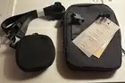 NWT-3pc. Vegan Leather Nylon Black Belt Bag New With Tags -Ampere Creations