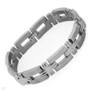 Gentlemen's Cross Bracelet Made in Titanium 8 Inch.