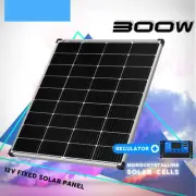 300W Solar Panel Kit 12V Mono Home Caravan Camping Charging 20A Controller USB